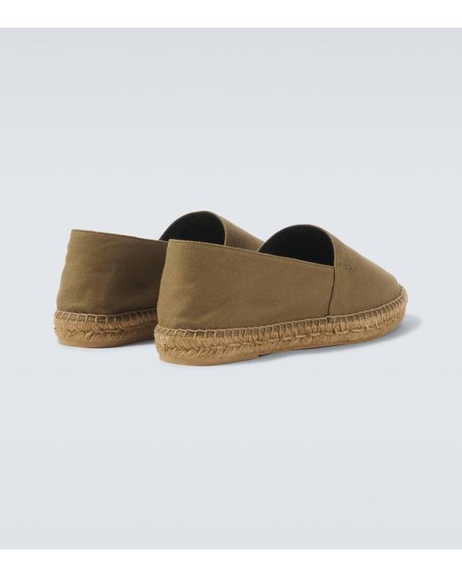 Saint Laurent Espadrilles Cassandre Aus Gabardine in Green für Herren