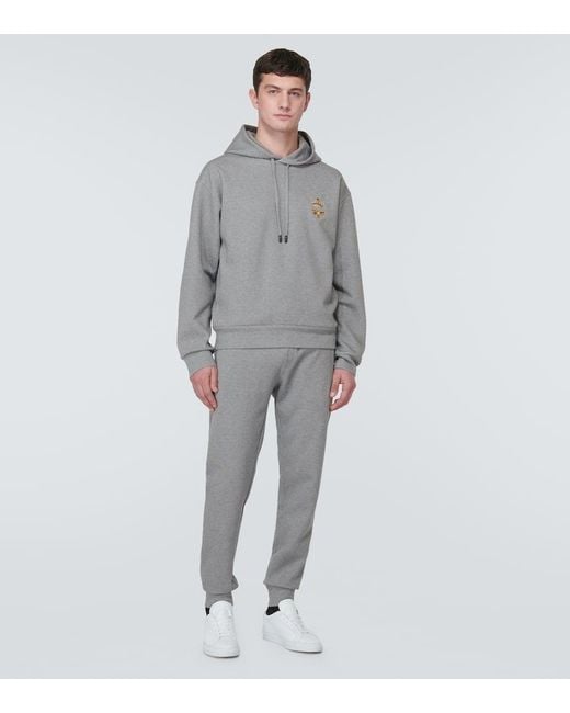 Dolce & Gabbana Jogginghose Aus Einem Baumwollgemisch in Gray für Herren