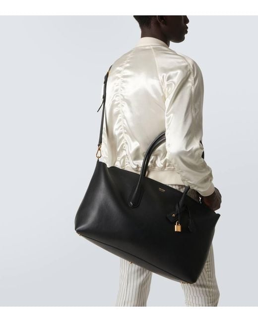 Tote Alexander East West De Piel Tom Ford de hombre de color Black