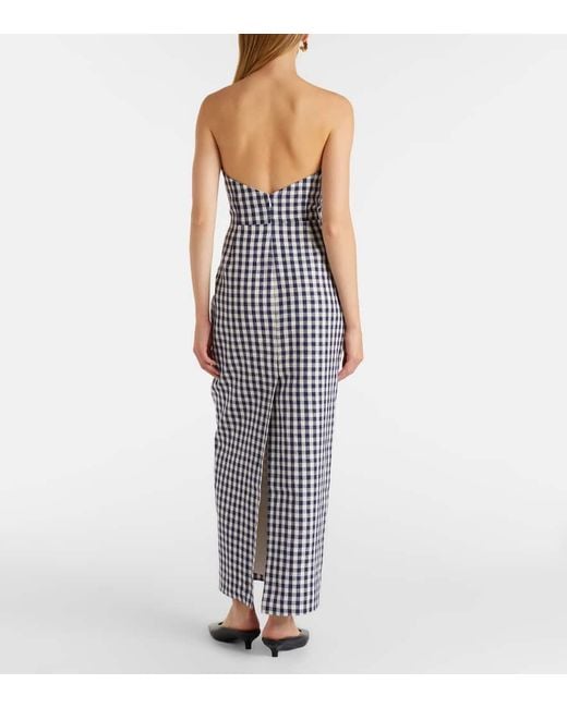 Vestido Largo Romeo De Lino Posse de color White