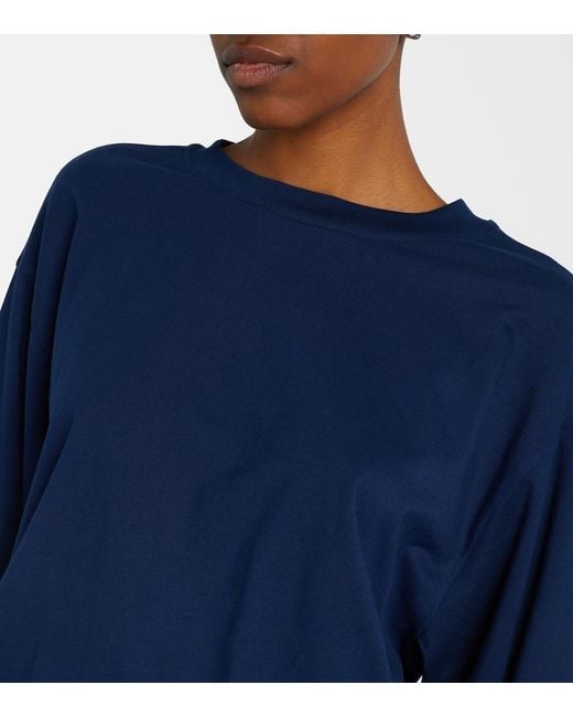 Jean Paul Gaultier Blue Cotton Bodysuit