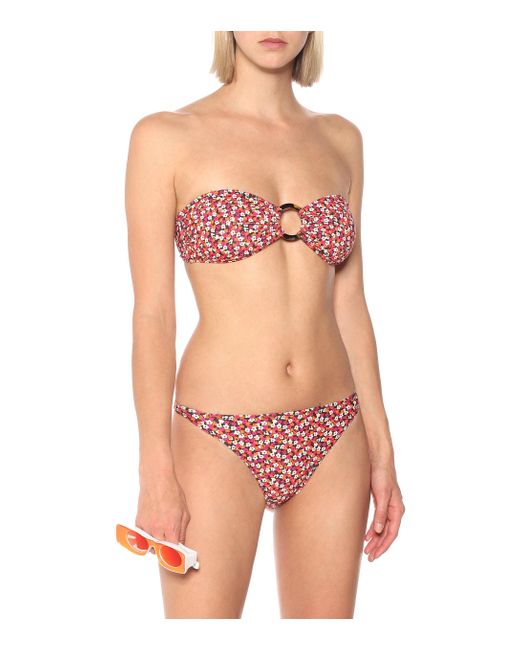 Haut de bikini bandeau The Tati a fleurs Solid & Striped | Lyst