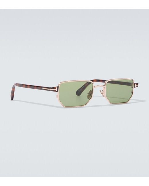 Tom Ford Green Liam-02 Rectangular Sunglasses for men