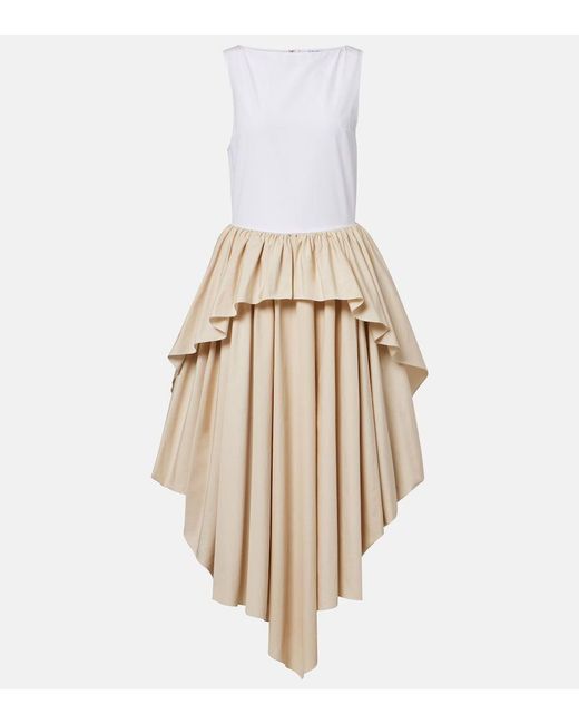 Loewe Natural Paula's Ibiza Cotton Poplin Midi Dress