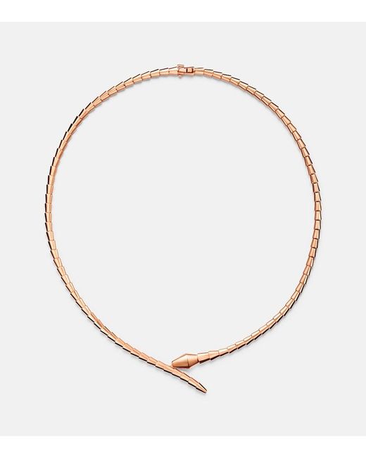 BVLGARI Metallic Serpenti Viper 18Kt Rose Necklace