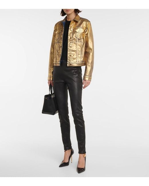 Tom Ford Black Leather Leggings