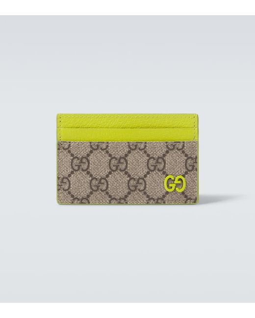Gucci Brown Gg Canvas Card Holder for men