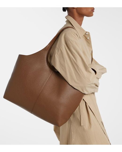 Aesther Ekme Brown Tote Bag Cabas Supple Xl Aus Leder