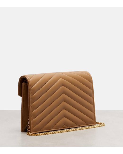 Saint Laurent White Portemonnaie Mit Kettenriemen Cassandre Envelope