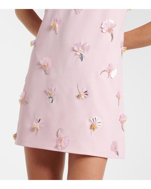 Jonathan Simkhai Pink Ella Embellished Minidress