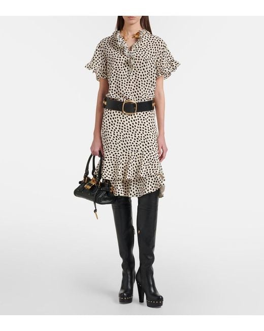 Chloé Black Lola Studded Leather Over-The-Knee Boots