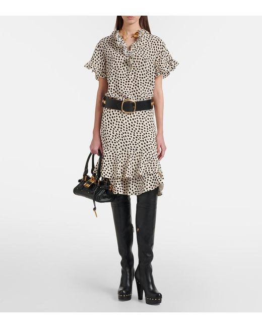 Chloé Black Lola Studded Leather Over-The-Knee Boots