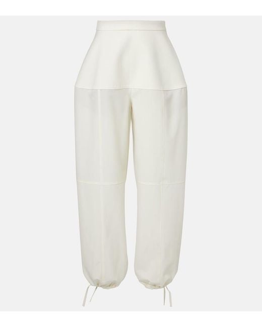 Rohe White Virgin Wool Balloon Pants