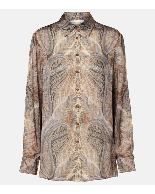 Camicia Hypnotic di Zimmermann in Brown