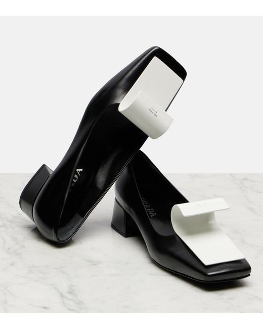Prada Black Leather Pumps