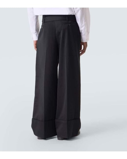 Simone Rocha Weite High-Rise-Hose in Black für Herren