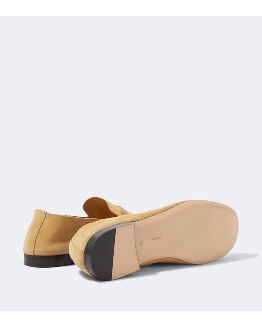 The Row Natural Suede Loafers for men