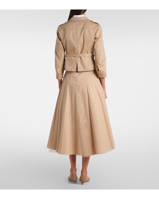 Dorothee Schumacher Natural Luxury Layer Cotton Trench Coat