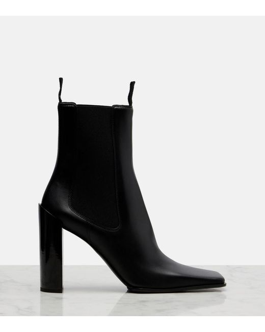 Alaïa Black 90 Leather Chelsea Boots