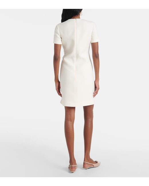 Valentino White Crepe Couture Minidress