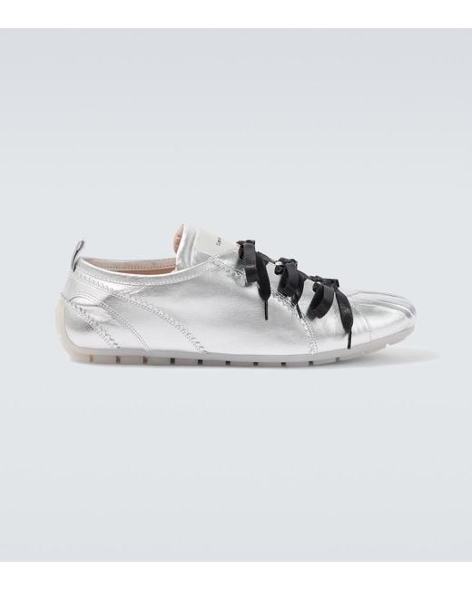 Simone Rocha Ballerina Grip Metallic Leather Sneakers for men