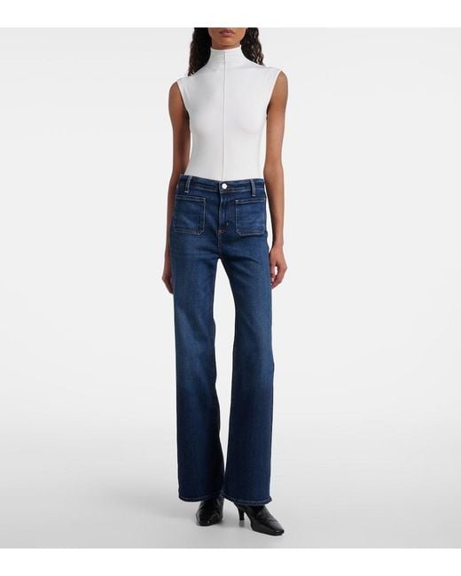 Citizens of Humanity Blue Kimberly Mid-Rise Flared Jeans