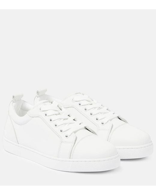 Christian Louboutin White Fun Louise Junior Sneakers Aus Leder