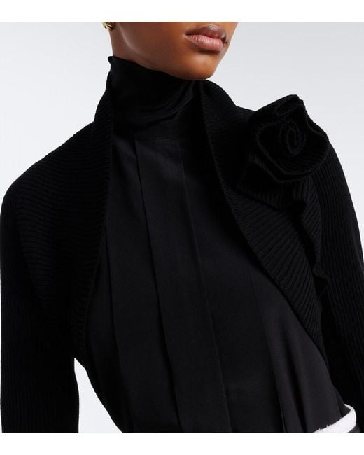 Max Mara Black Knitted Shrug
