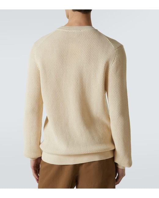 Sunspel Pullover Aus Baumwolle in Natural für Herren