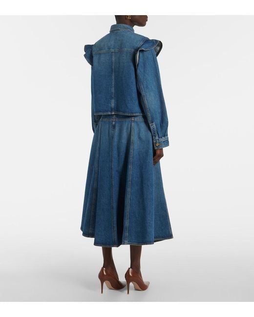 Ulla Johnson Blue Mathilde Denim Shirt