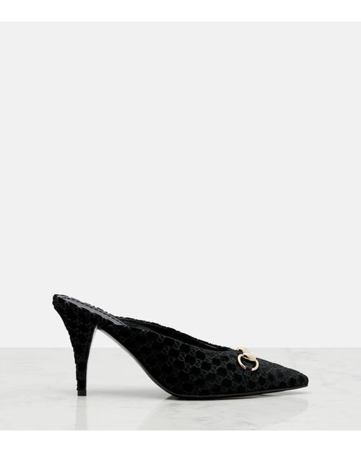 Gucci Black Mule With Horsebit, Size 35 It