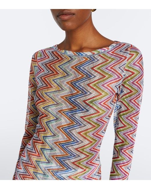 Missoni Multicolor Zigzag Minidress