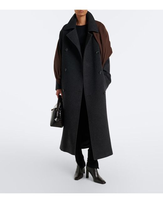 Totême Black Leather Ankle Boots