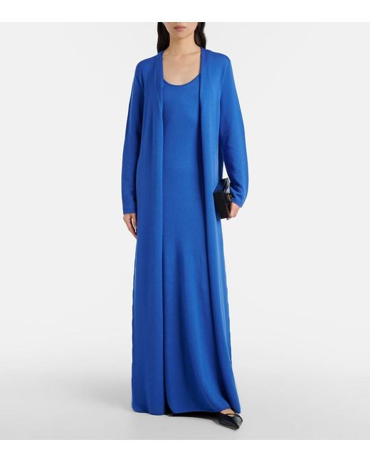 Tom Ford Blue Wool Pique Cardigan