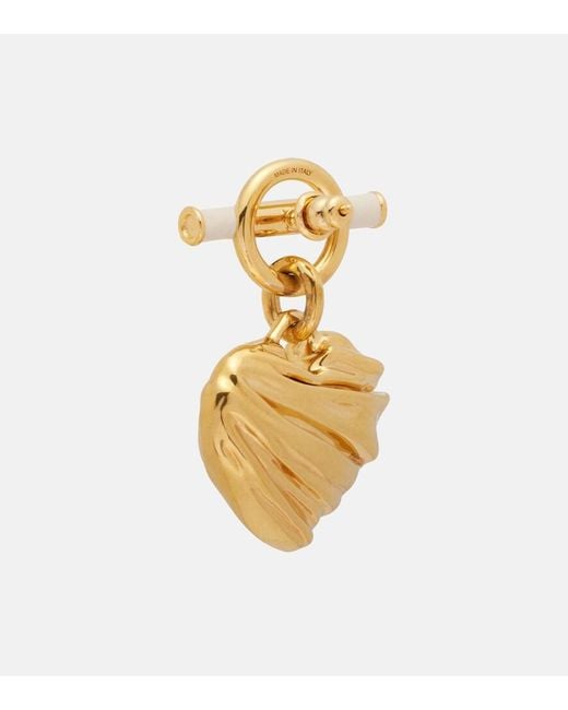 Pendientes Heart Chloé de color Metallic