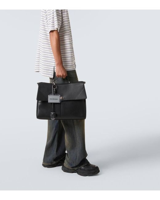 Balenciaga Aktentasche Rodeo Aus Leder in Black für Herren