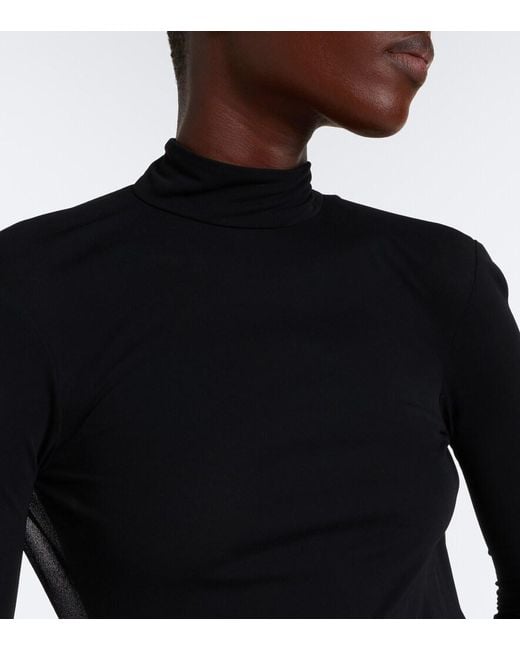 Gucci Black Open-Back Crepe Jersey Maxi Dress