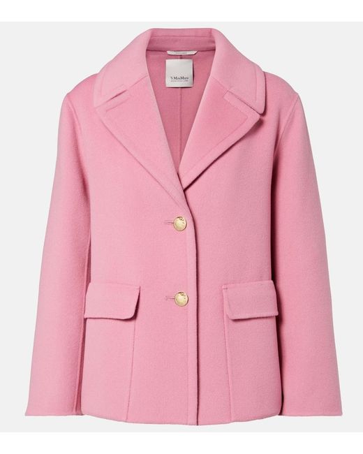 Max Mara Pink Wool Jacket