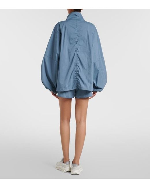 Norba Blue Shell Cotton-Blend Jacket