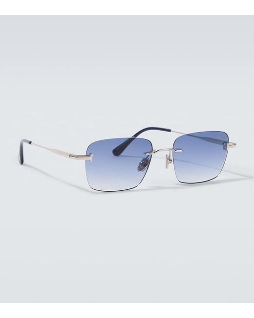Tom Ford Blue Jake Square Sunglasses for men