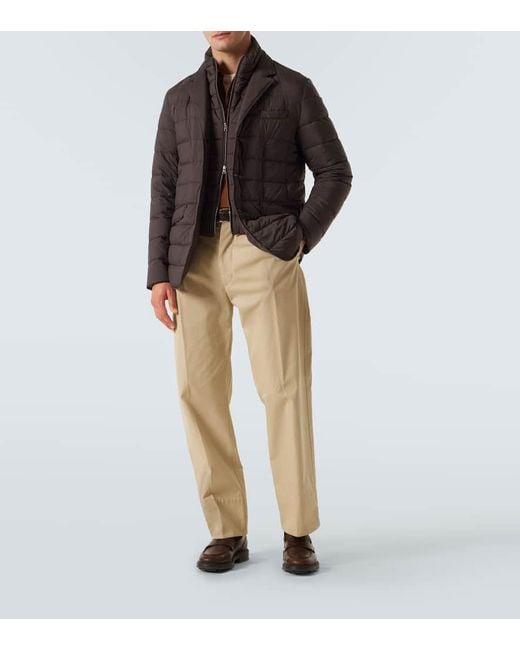 Herno Brown La Giacca Down Jacket for men