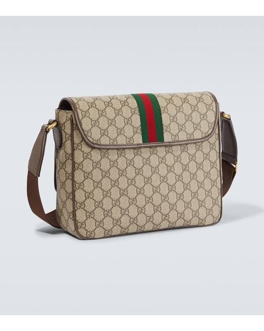 Gucci Medium Ophidia Messenger Bag in Gray für Herren