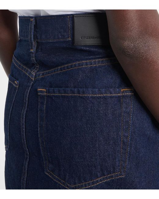 Citizens of Humanity Blue Denim Miniskirt