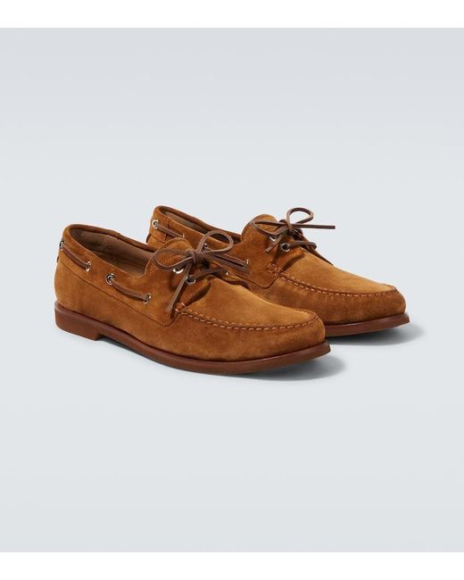 Gianvito Rossi Segelschuhe Vande Aus Veloursleder in Brown für Herren
