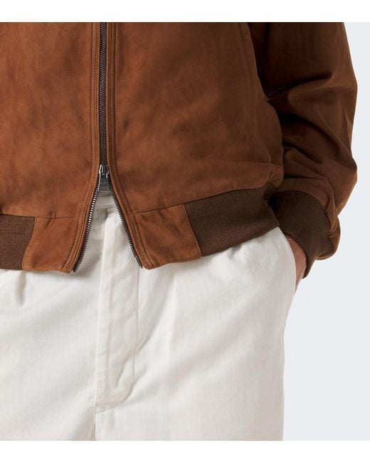 Polo Ralph Lauren Brown Suede Blouson Jacket for men
