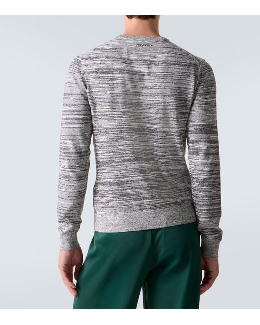 J.W. Anderson Gray Cotton And Linen-Blend Henley Shirt for men