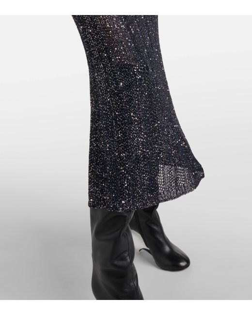 Alaïa Blue Sequined Midi Dress