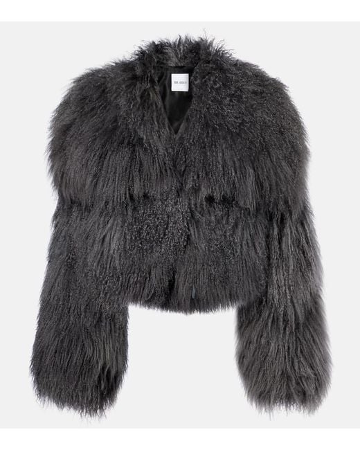 The Attico Black Shearling Jacket