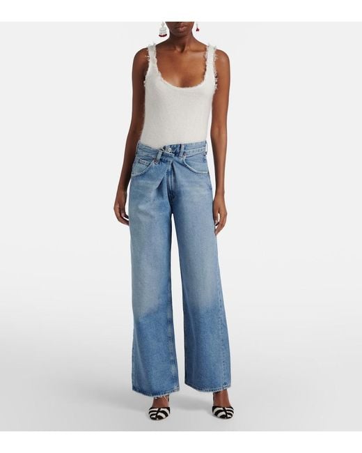 Agolde Blue Vana Wide-Leg Jeans