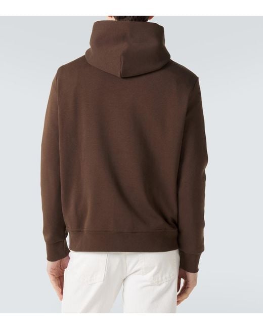Polo Ralph Lauren Brown Cotton-Blend Jersey Hoodie for men